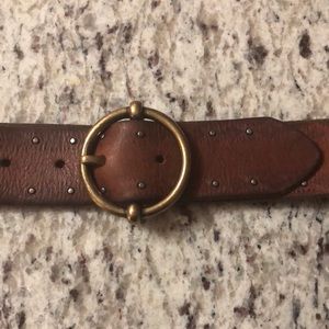 Brown belt, Brown, Gold Accents